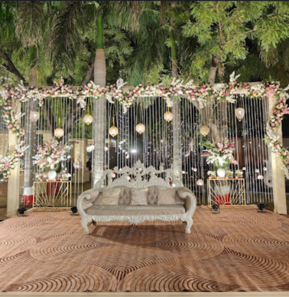 Elegant outdoor wedding setup by Versant Events in Gurgaon